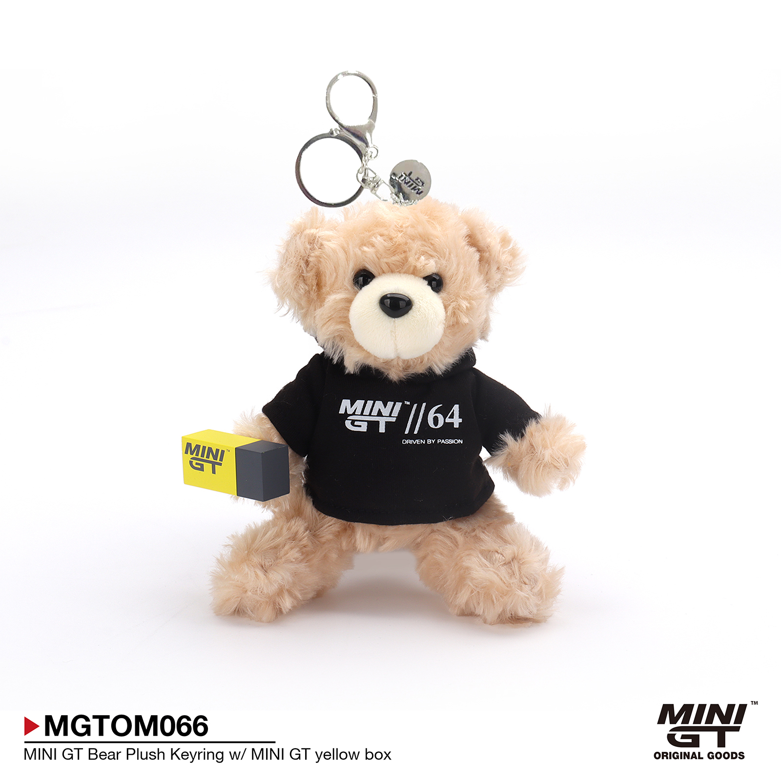MINI GT Bear Plush Keyring w/ MINI GT yellow box