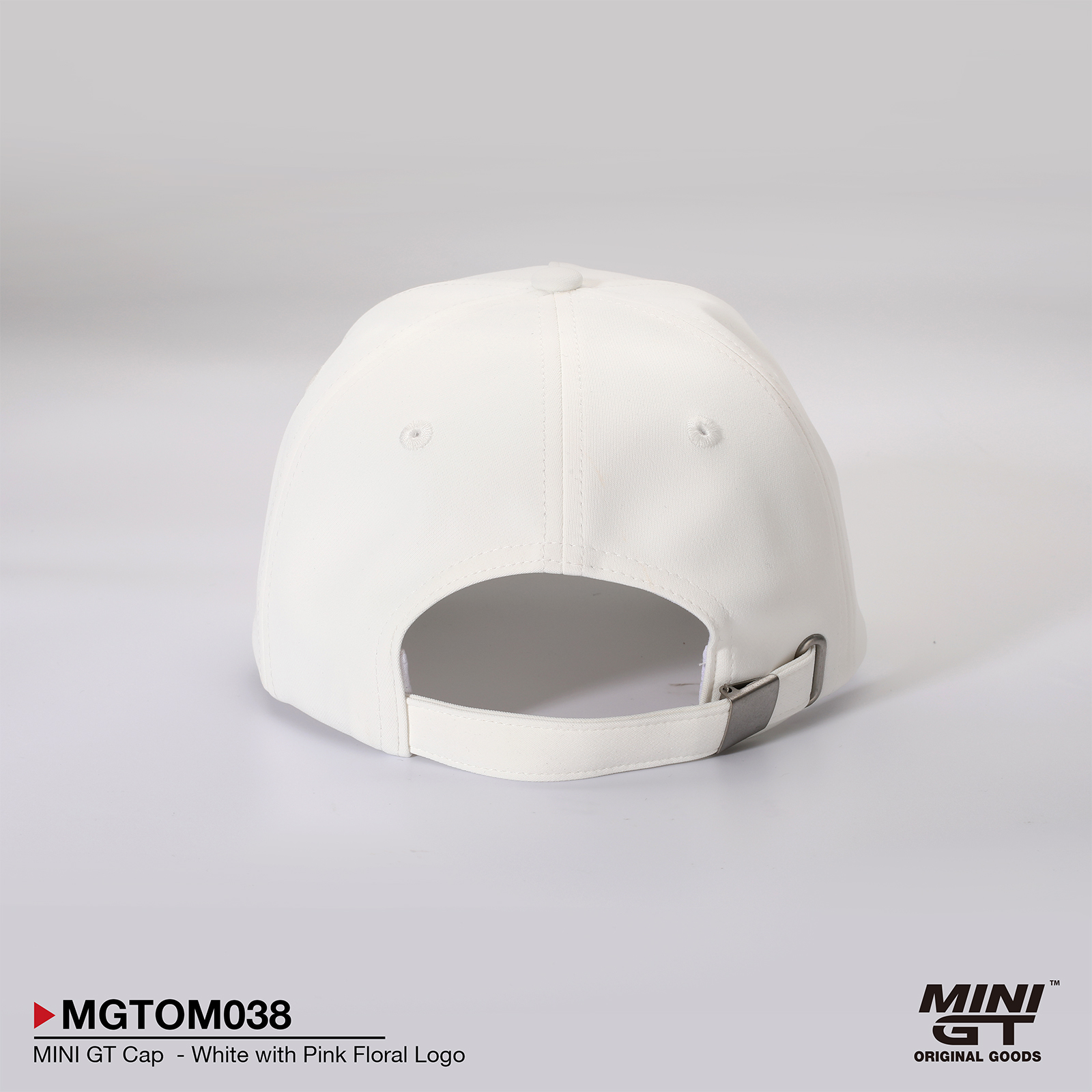 MINI GT Cap  - White with Pink Floral Logo