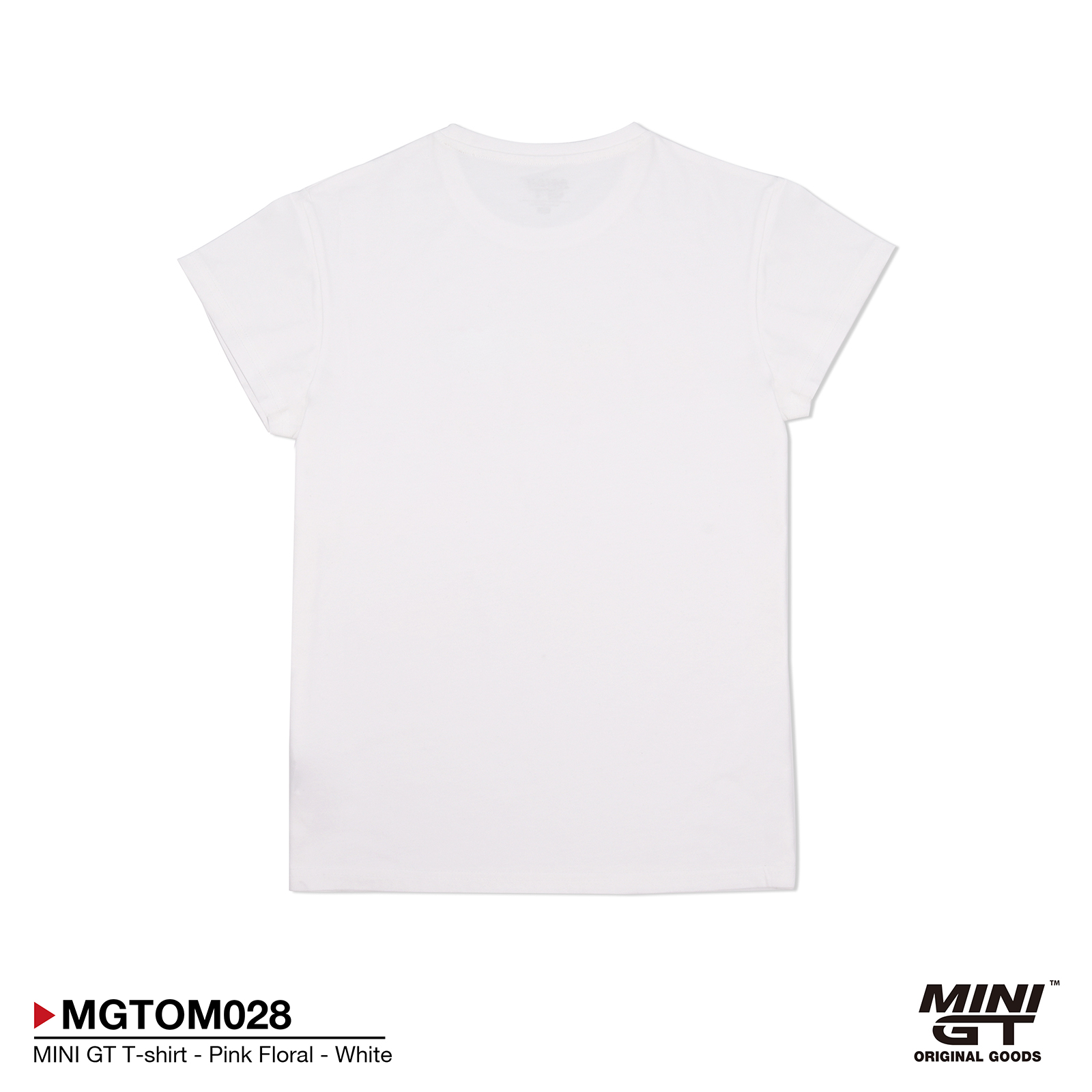 MINI GT T-shirt - Pink Floral - White